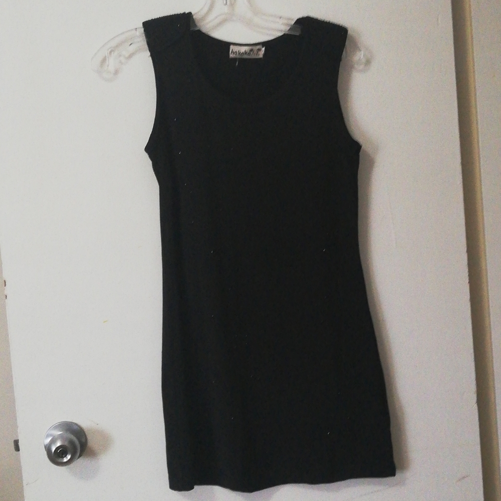 Black mini dress